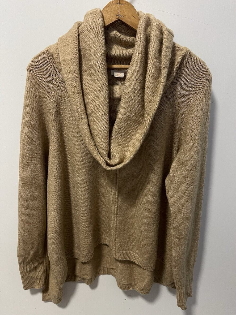 For Thee Chunky Cowl Neck Sweater Alpaca Blend Oversized, Sz. XL GF